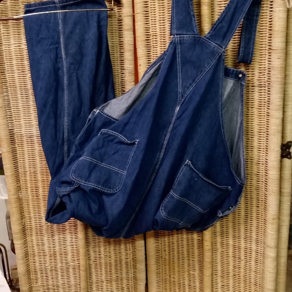 Liberty Blues Mens Overalls Denim Blue Size BIG 54/38 - Picture 4 of 5